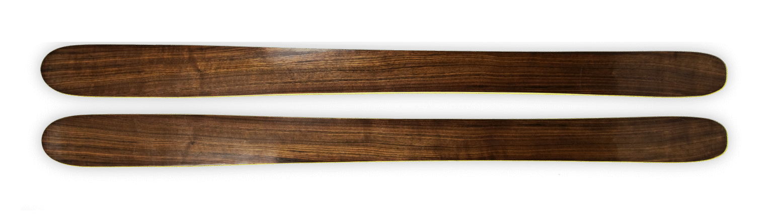 Handmade Wood Skis and Snowboards